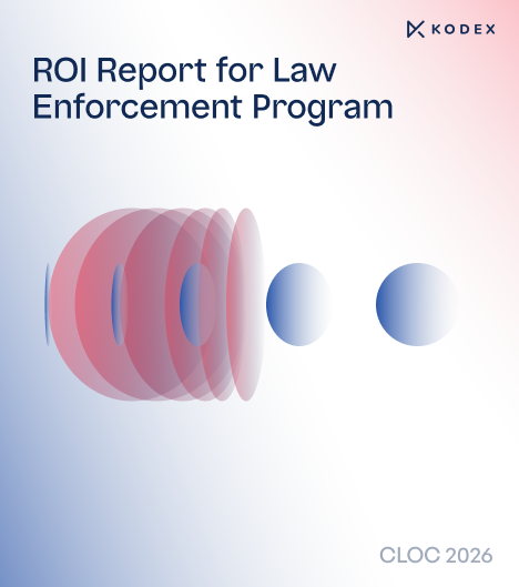 ROI Report for Law Enforcement Program, CLOC 2026. Report cover.